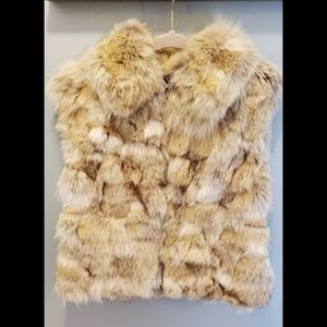Vintage Coyote Fur Vest Louis Feraud